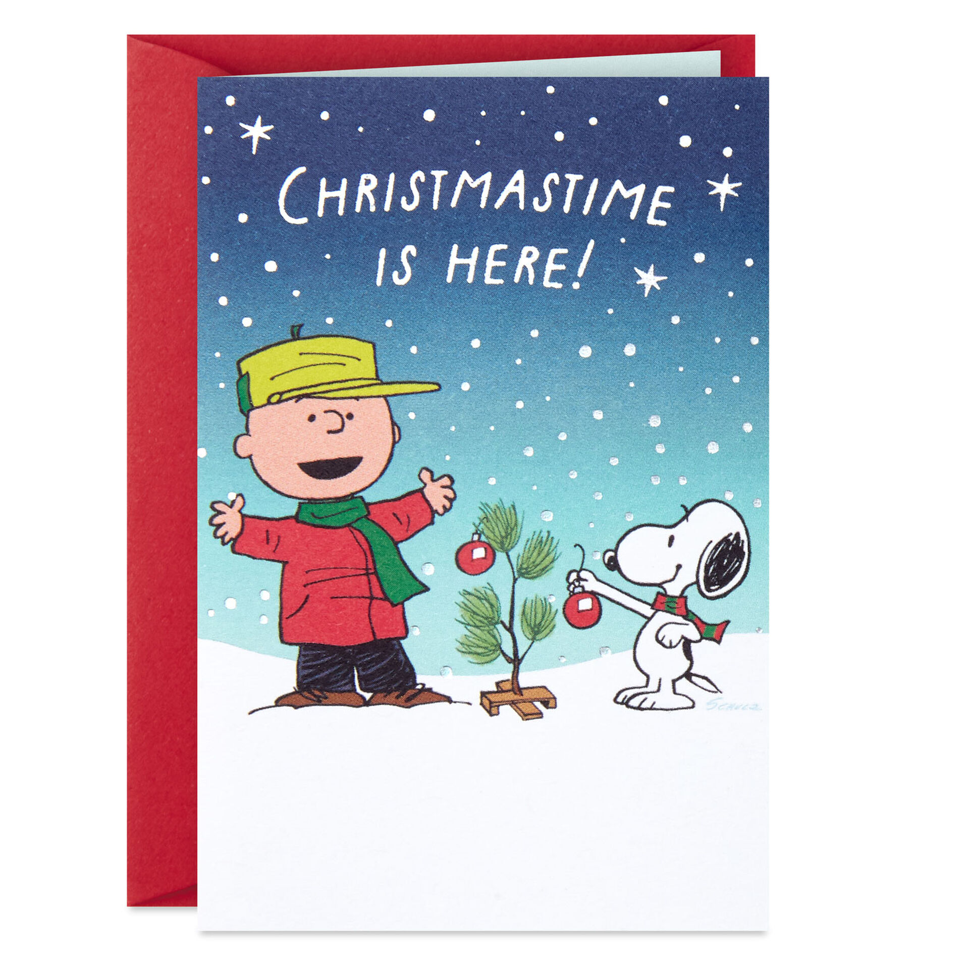 3 25 Mini Peanuts Charlie Brown And Snoopy Christmas Card Greeting Cards Hallmark