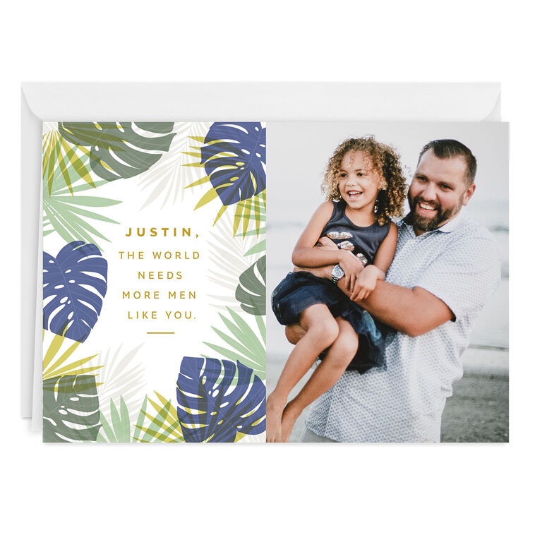 Personalized More Men Like You Photo Card