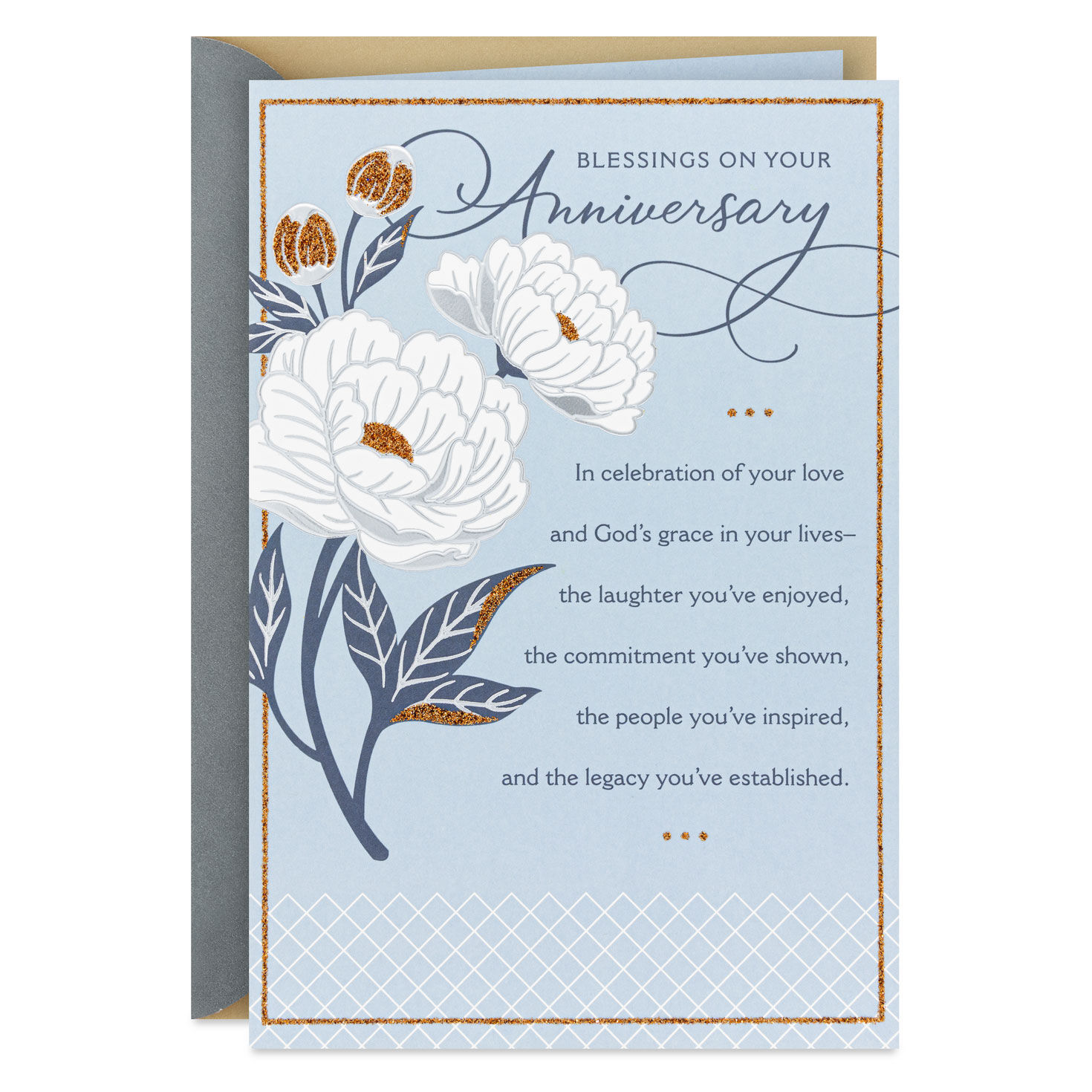 Celebrating Your Commitment and Legacy Religious Anniversary Card for Couple