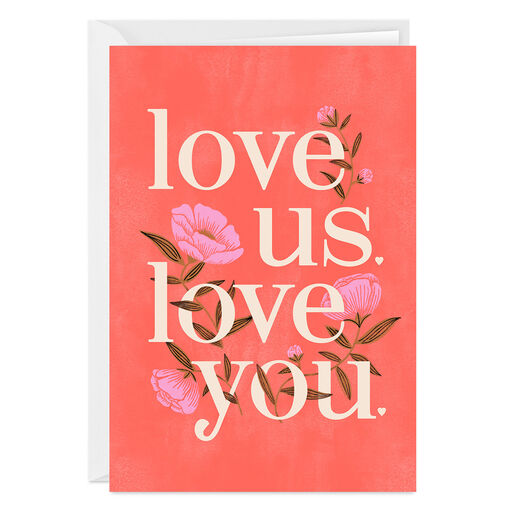 Love Us, Love You Folded Love Photo Card, 