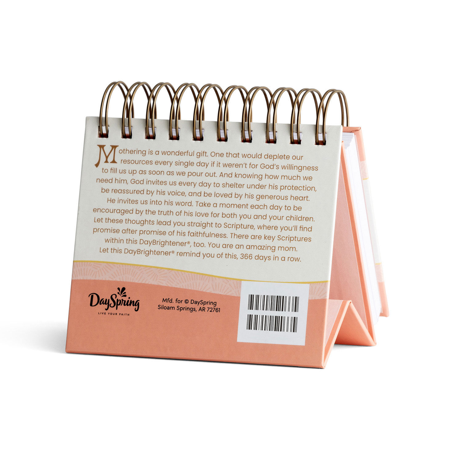 Moments for Moms DaySpring Perpetual Calendar Back image number 2