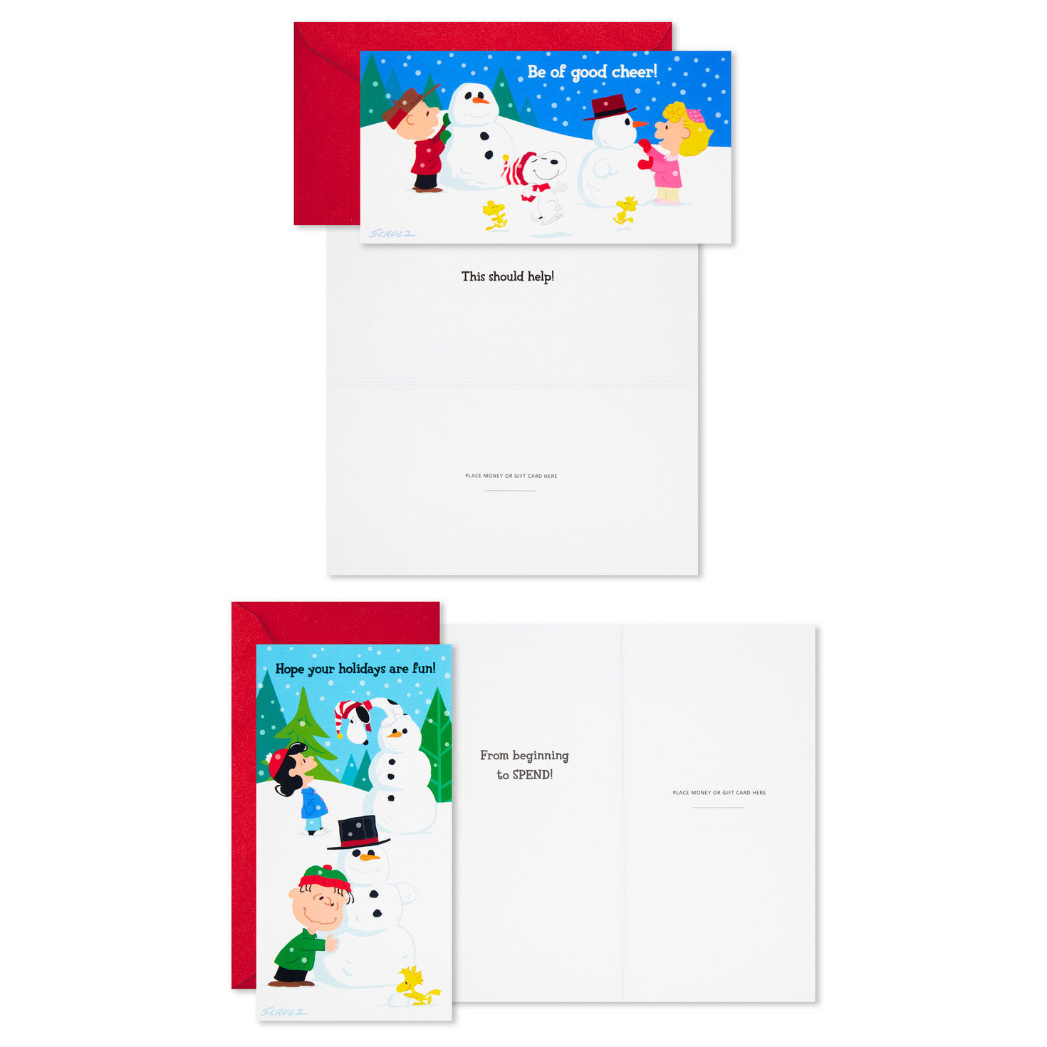 Peanuts&reg; Gang Assorted Money Holder Boxed Christmas Cards, Pack of 36, , large image number 4