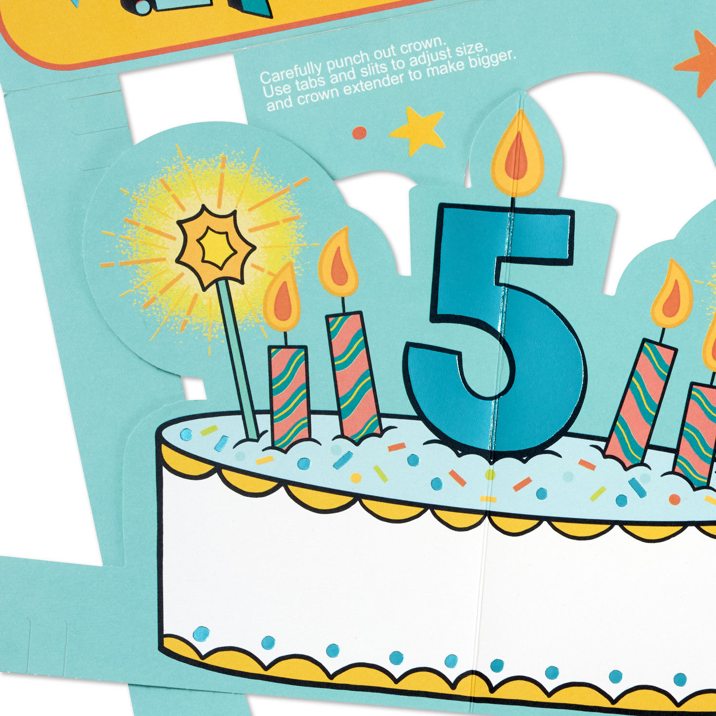 Enjoy the Royal Treatment 5th Birthday Card With Crown and Stickers for only USD 6.99 | Hallmark