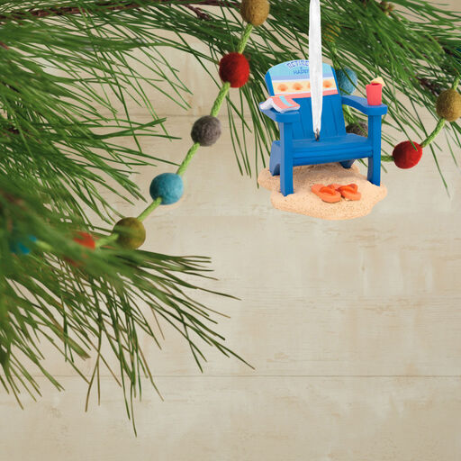 Retired and Happy Beach Chair Hallmark Ornament, 