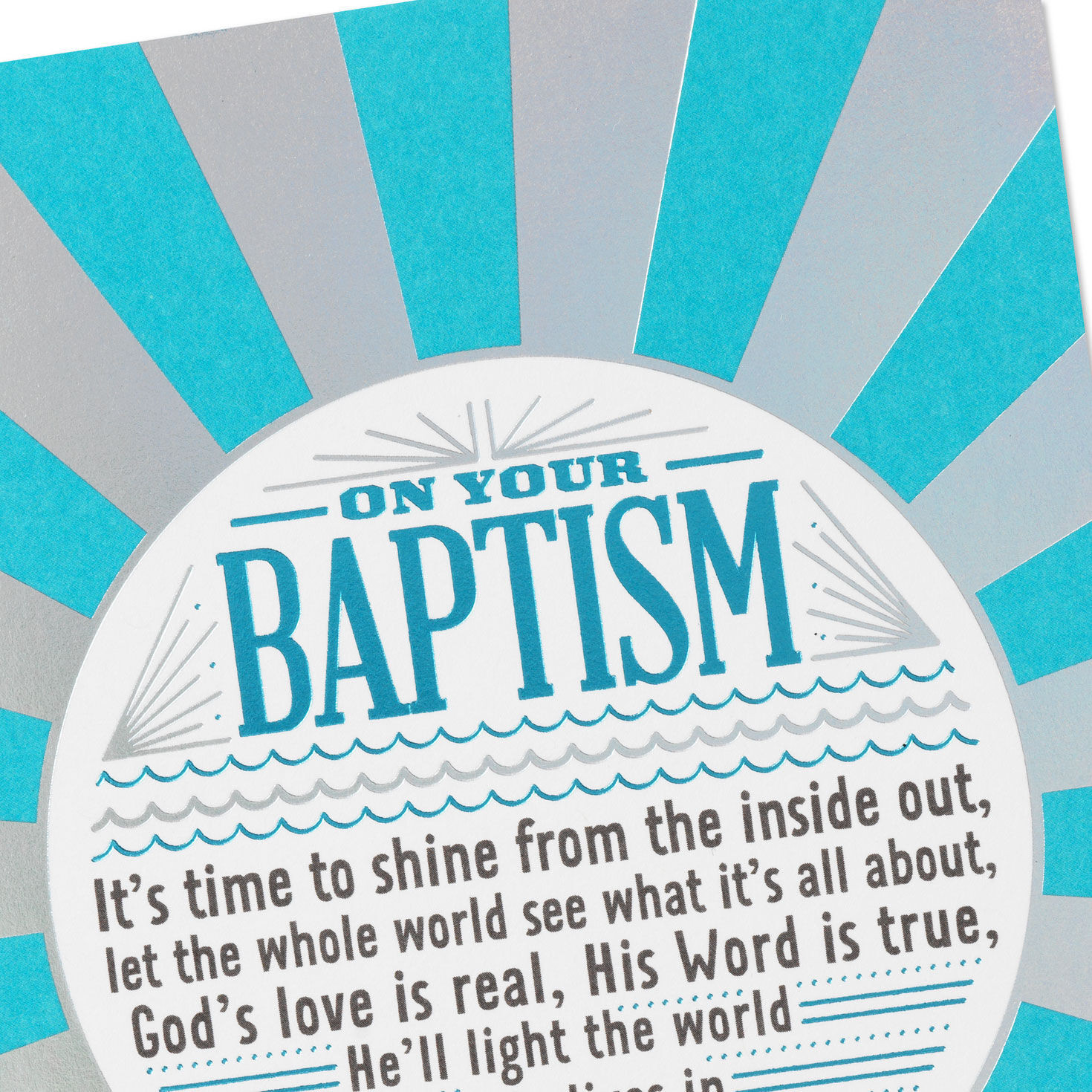 It's Time to Shine Religious Baptism Card for only USD 3.99 | Hallmark