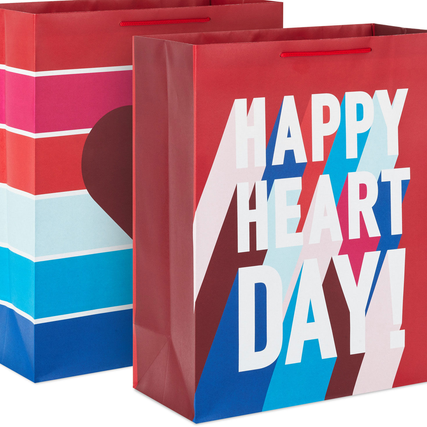 15.5" Happy Heart Day 2-Pack Assorted Extra-Large Gift Bags, , large image number 5