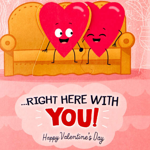 Right Next to You Funny Valentine's Day Card With Motion, , large image number 2