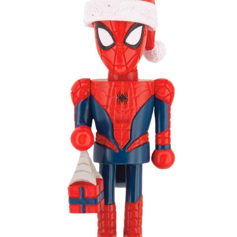 Marvel Spider-Man Nutcracker Christmas Ornament closeup view image number 5
