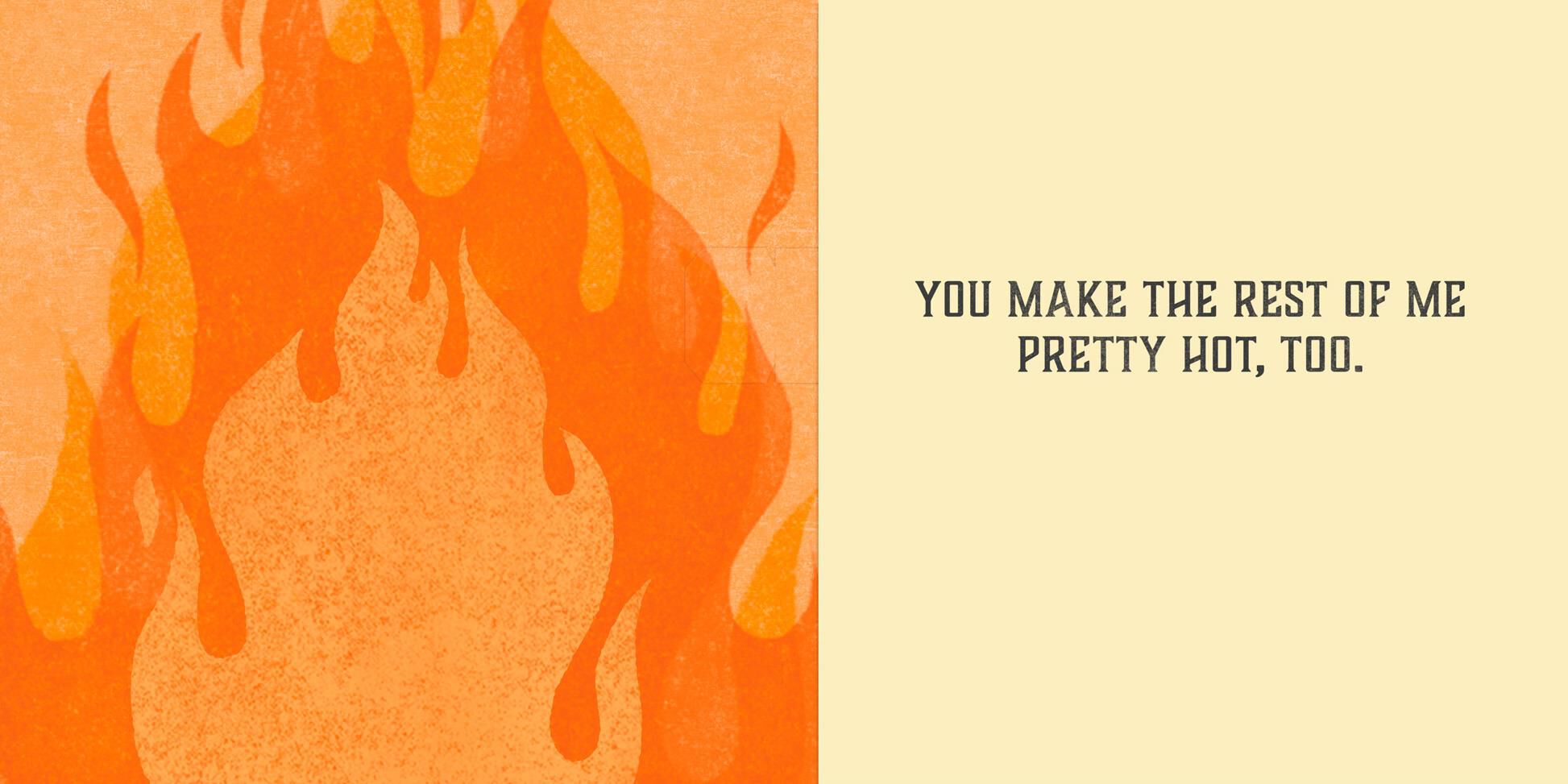 My Heart's on Fire Musical Love Card