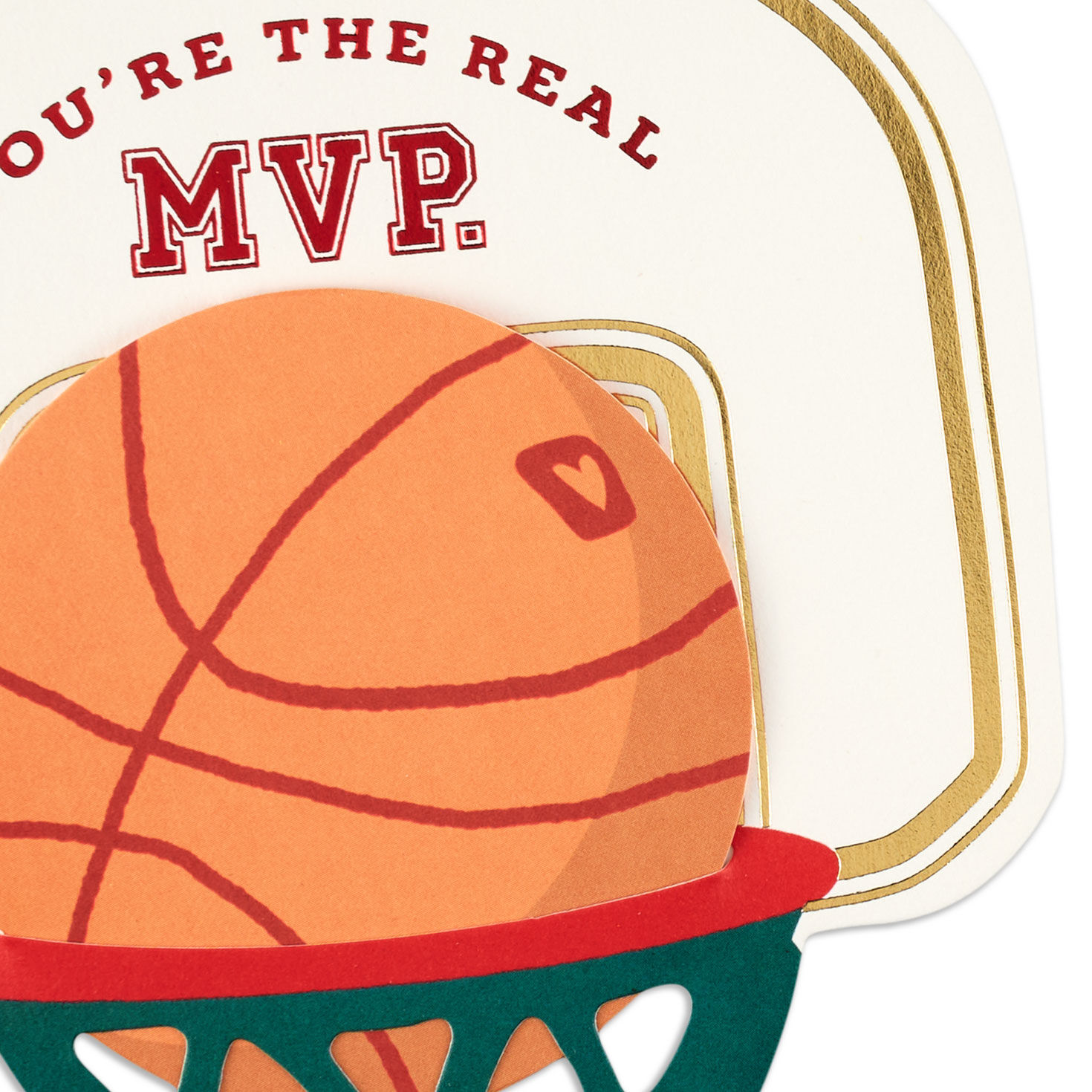 Basketball Hoop Paper Craft Card for Kids Card Front Detail image number 4