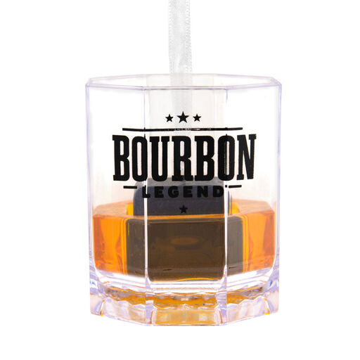 Bourbon Legend Lowball Glass Hallmark Ornament, 