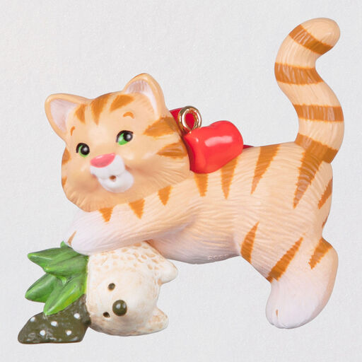 Mischievous Kittens Tabby Ornament, 