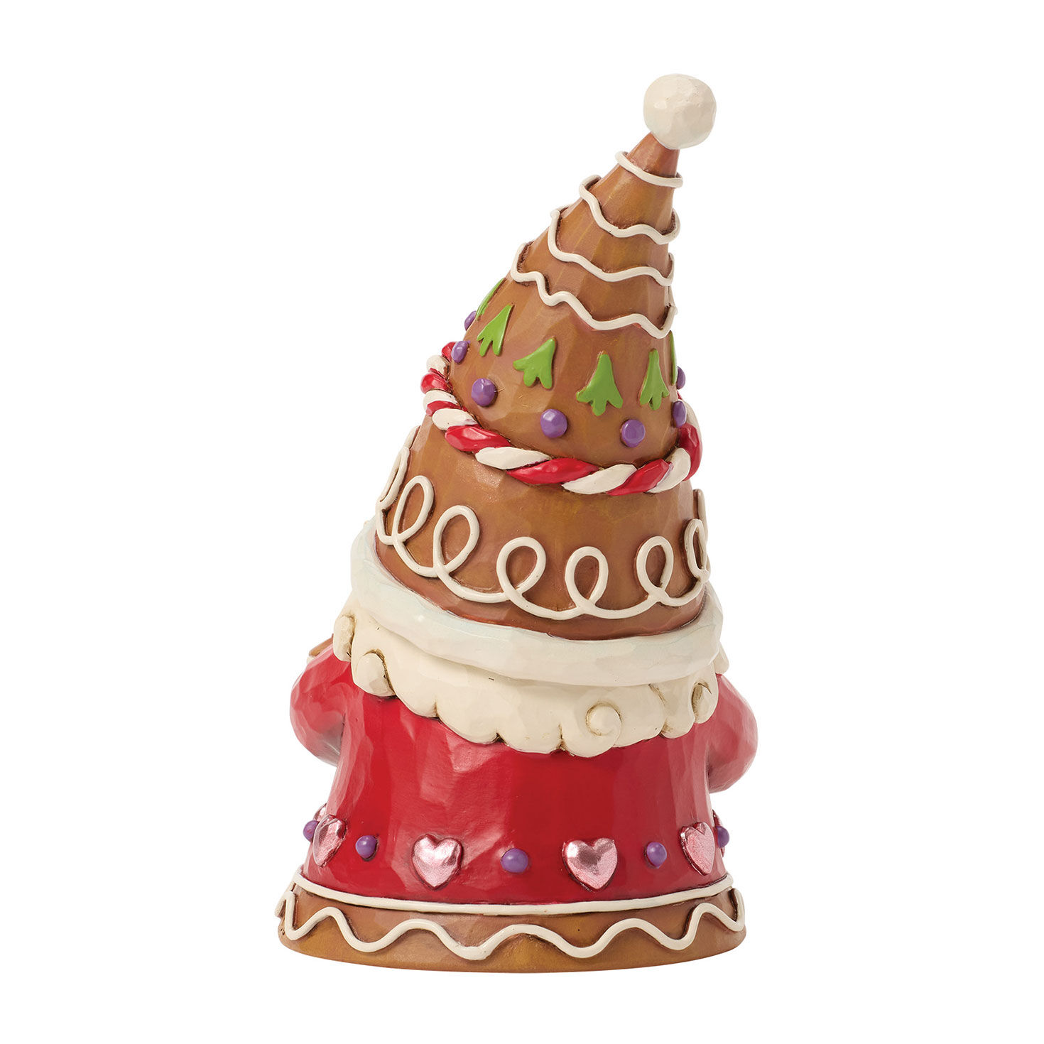 Gingerbread Gnome With Train Jim Shore Statue Back image number 2