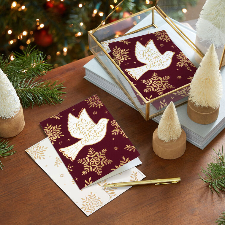 Make spirits bright when you send these cute Hallmark boxed Christmas cards featuring in use image number 8