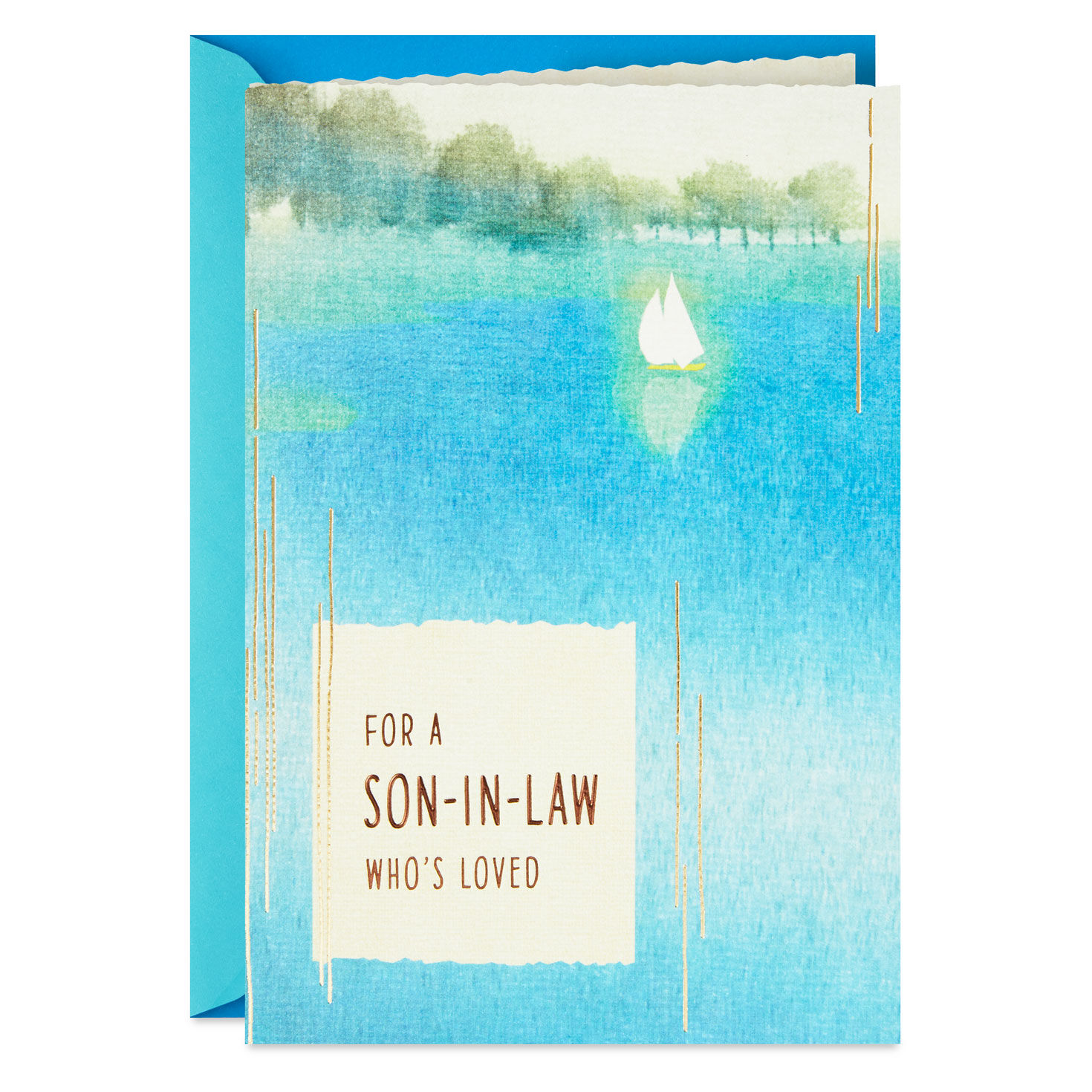 You're Loved Just Like a Son Father's Day Card for Son-in-Law