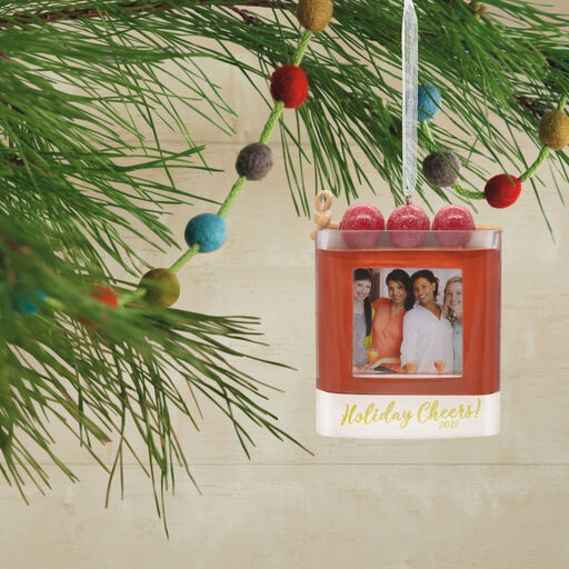 Holiday Cheers! Cocktail 2023 Photo Frame Hallmark Ornament, 