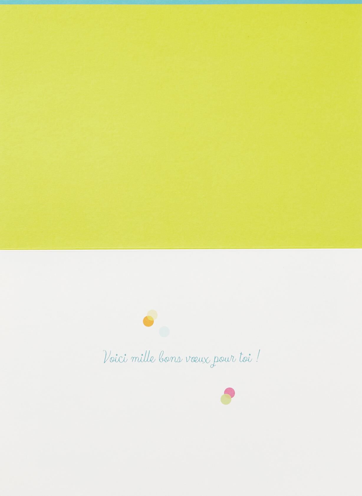 Confetti Fête French-Language Birthday Card
