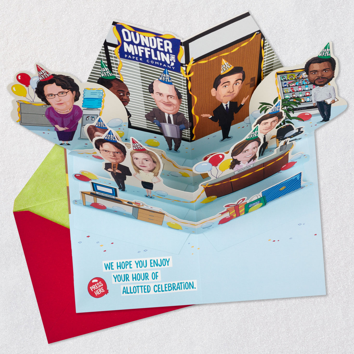 The Office The Party Planning Committee Funny Pop-Up Birthday Card With Sound, , large image number 4