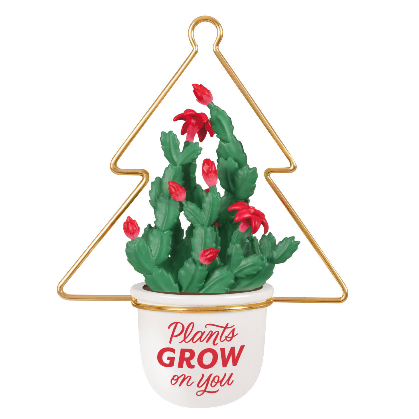 Plants Grow on You Ornament