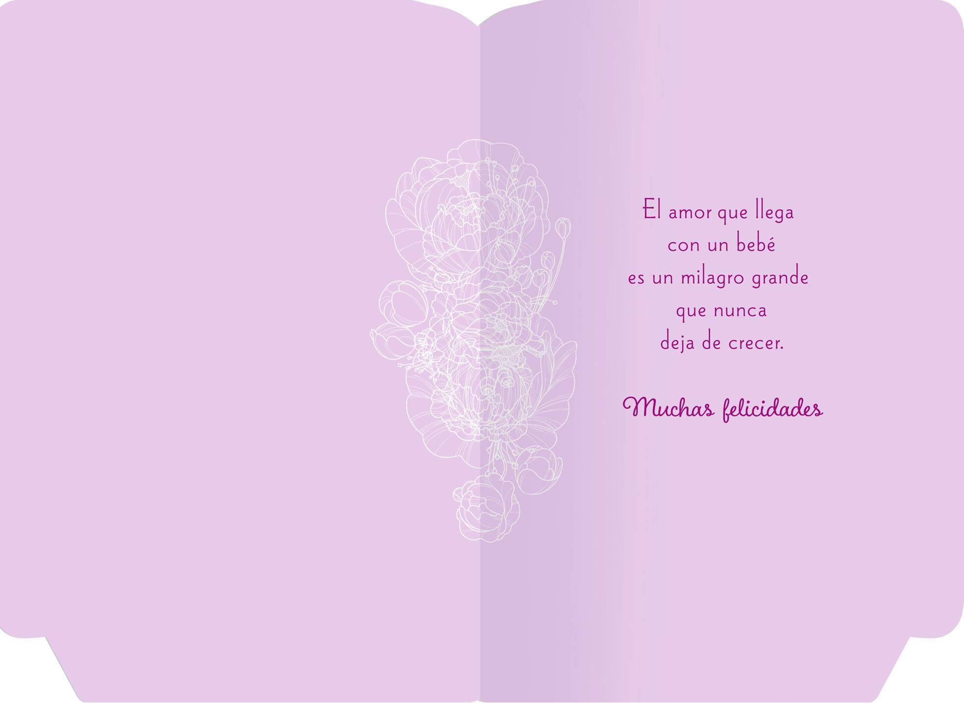 Precious Girl Love Spanish-Language Religious New Baby Card