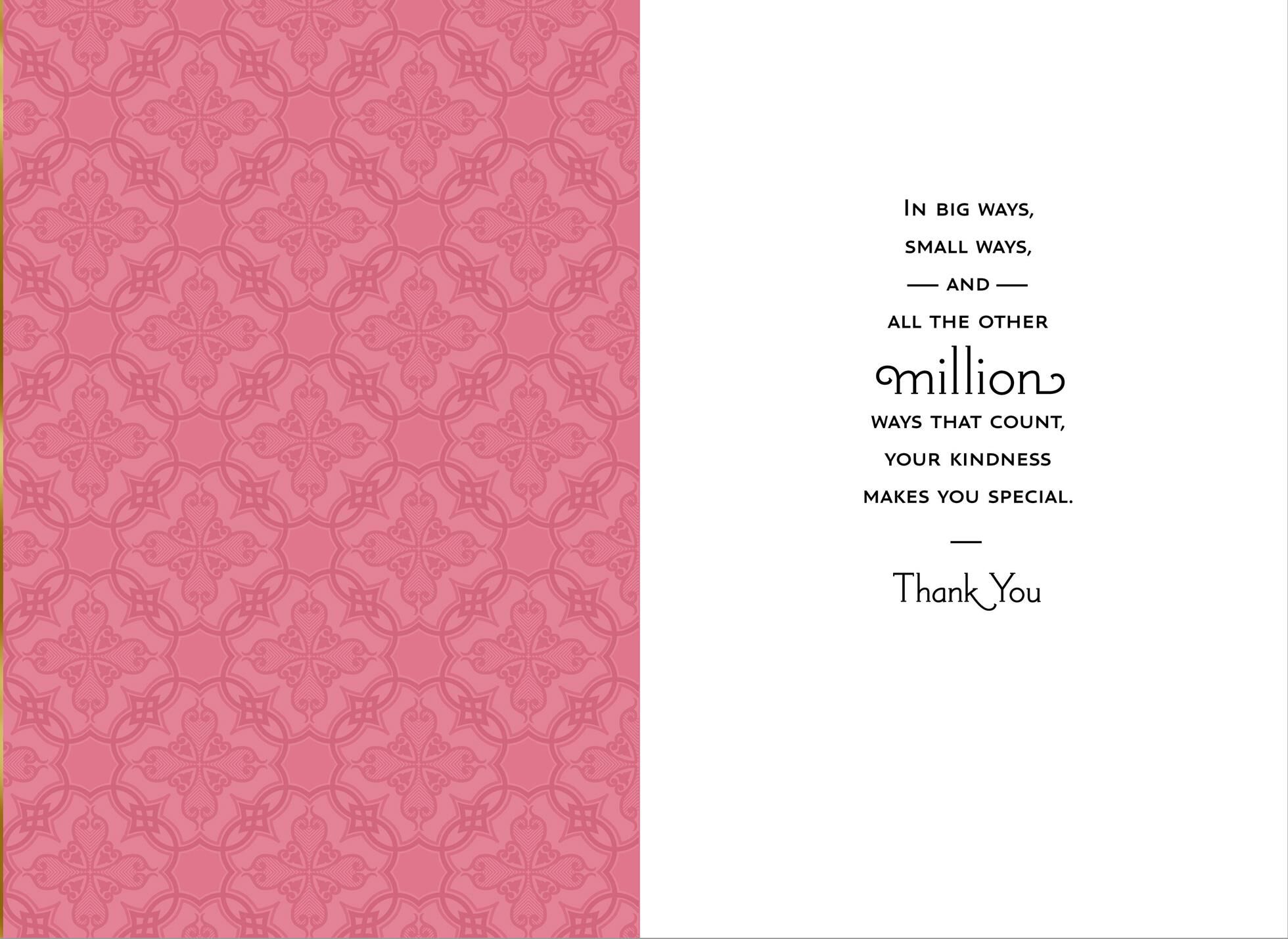 You Go the Extra Mile Thank You Card