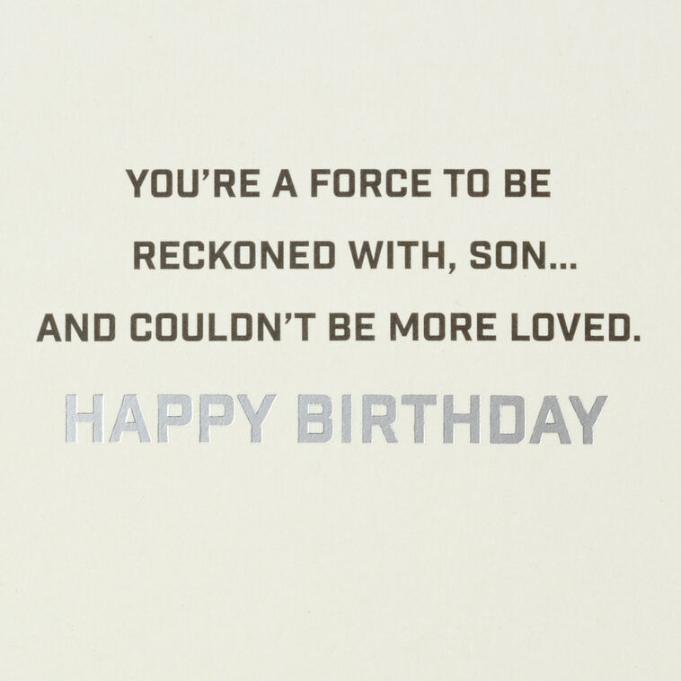 Star Wars™ A Force to Be Reckoned With Birthday Card for Son, , large image number 2