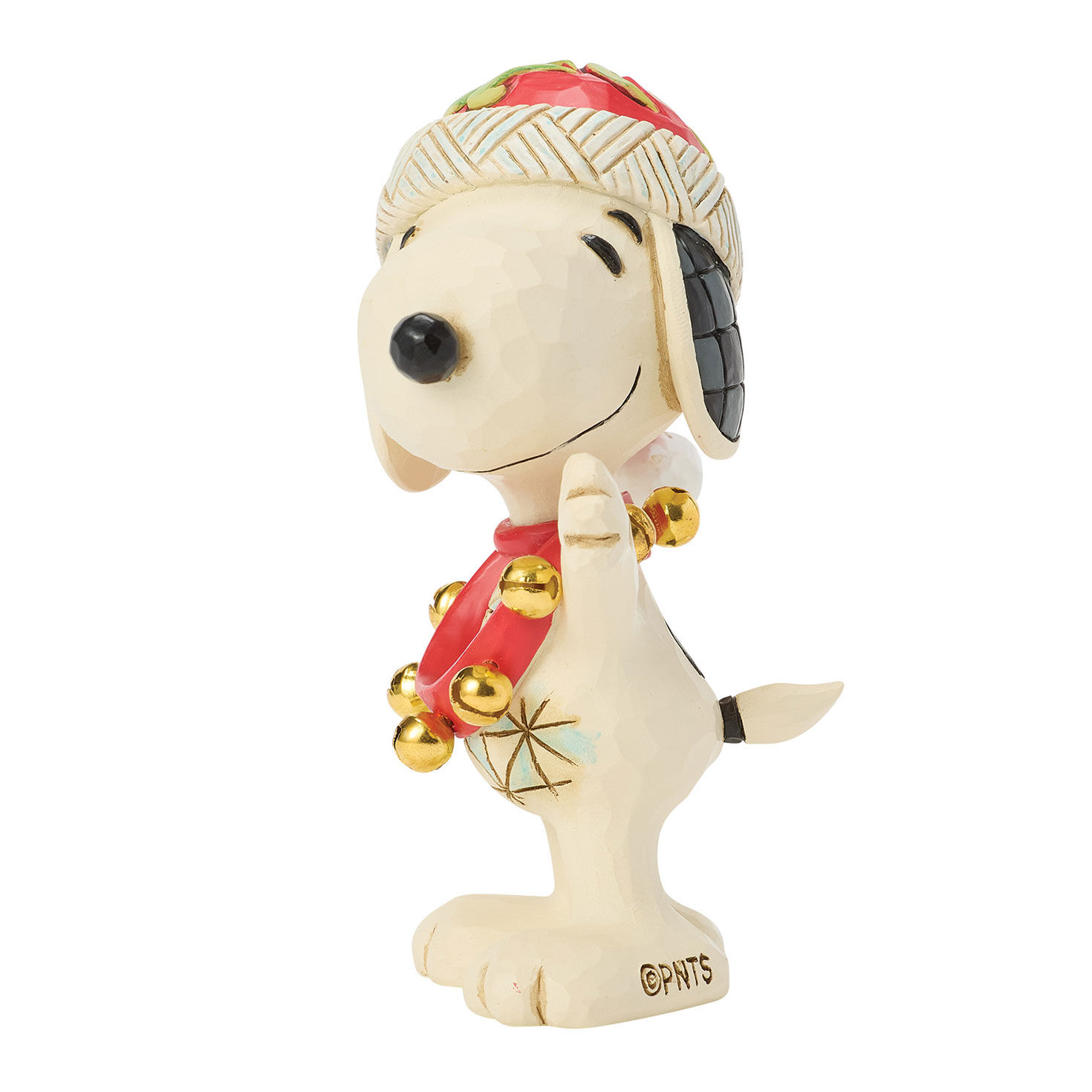 Jim Shore Snoopy With Bells Statue side image number 3