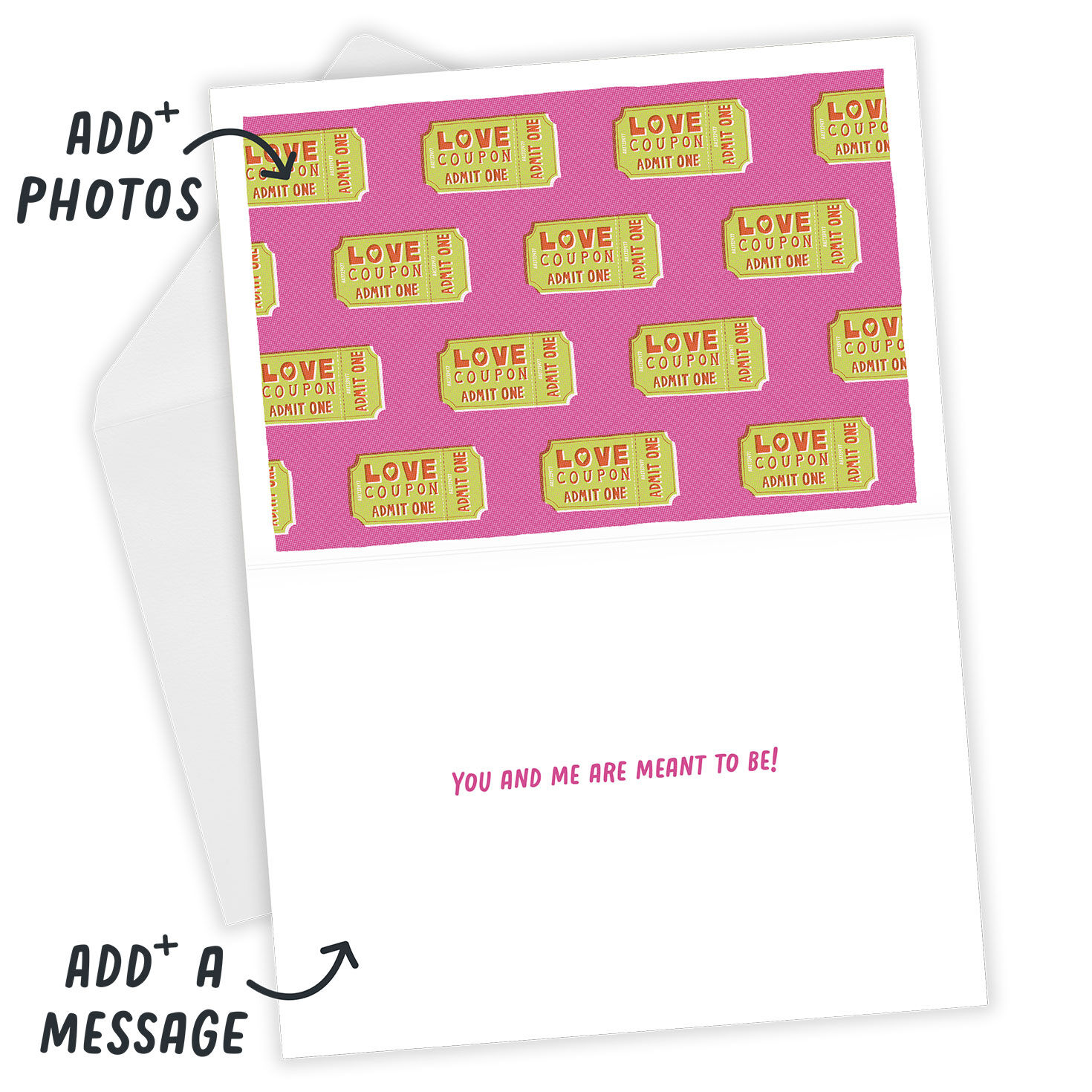 Love Coupon Ticket Custom Love Card, , large image number 3