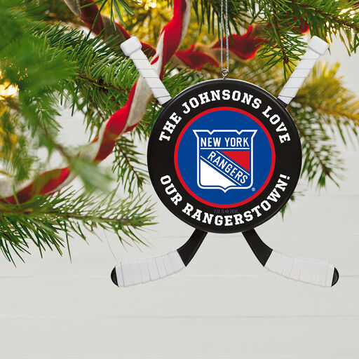 NHL Hockey Personalized Ornament, New York Rangers®, 