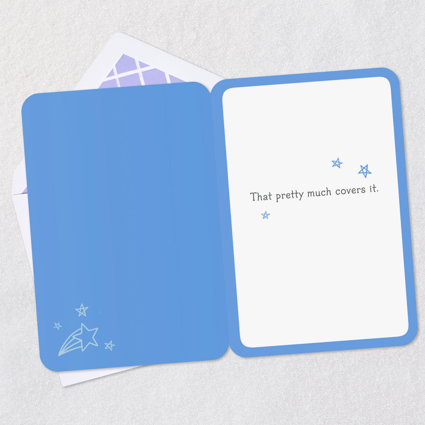 Big Yay Gold Trophy Congratulations Card Open card with envelope image number 3