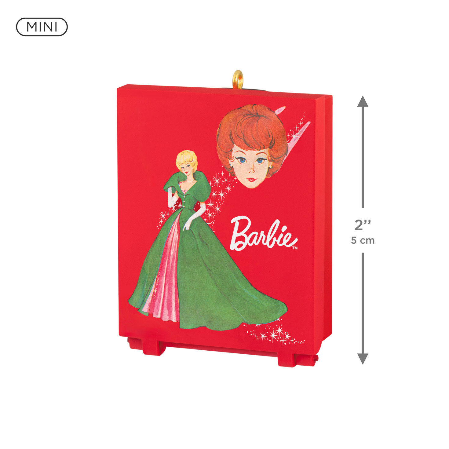 Barbie in Carrying Case Keepsake Ornament measurement image number 4