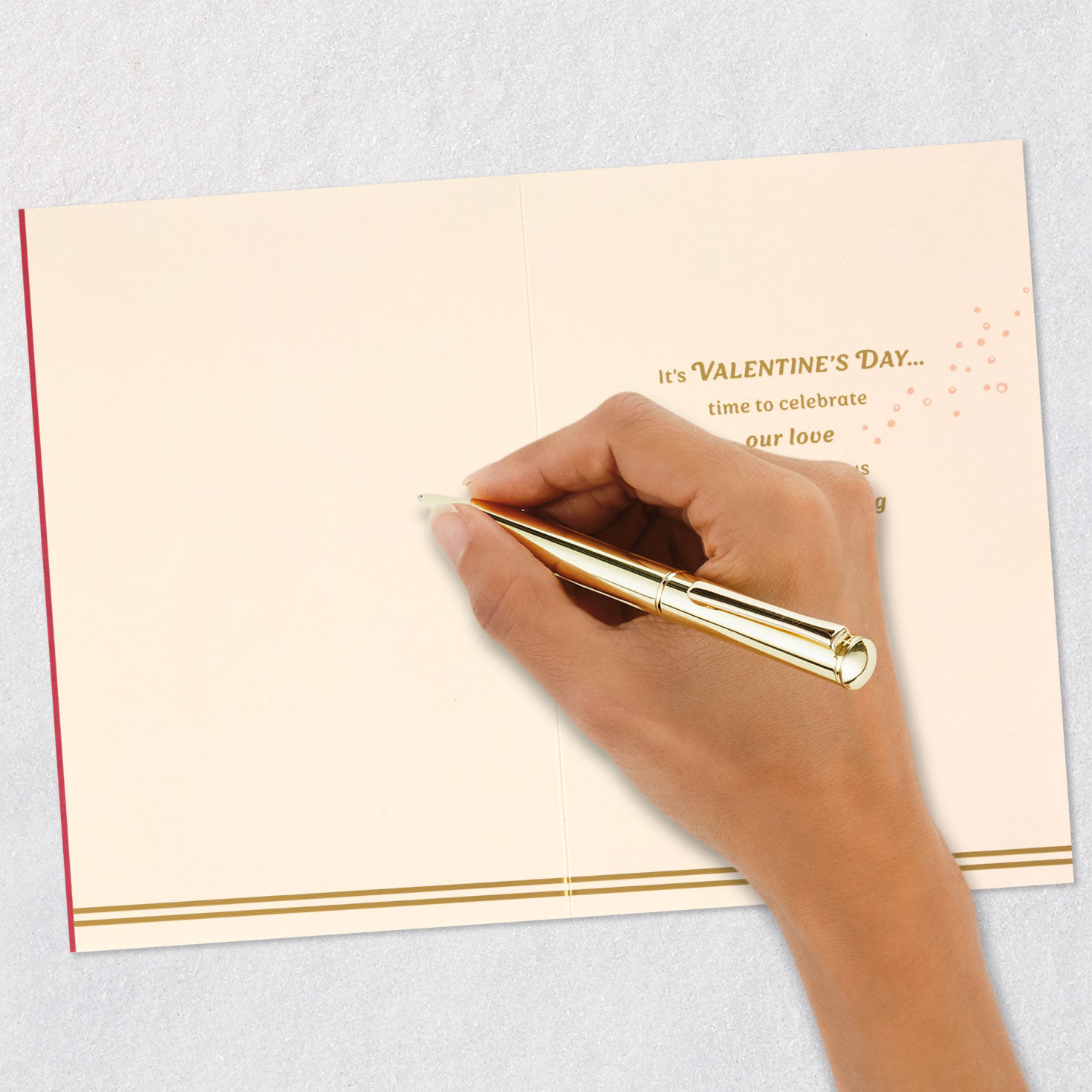 Champagne and Flutes Valentine's Day Card for Wife Signing card image number 7