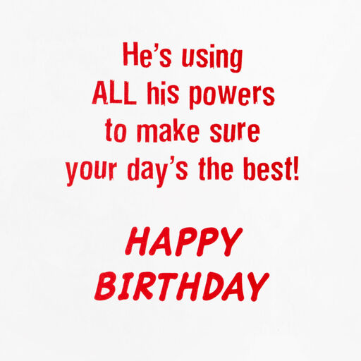 Marvel Spider-Man Best Day Birthday Card, 