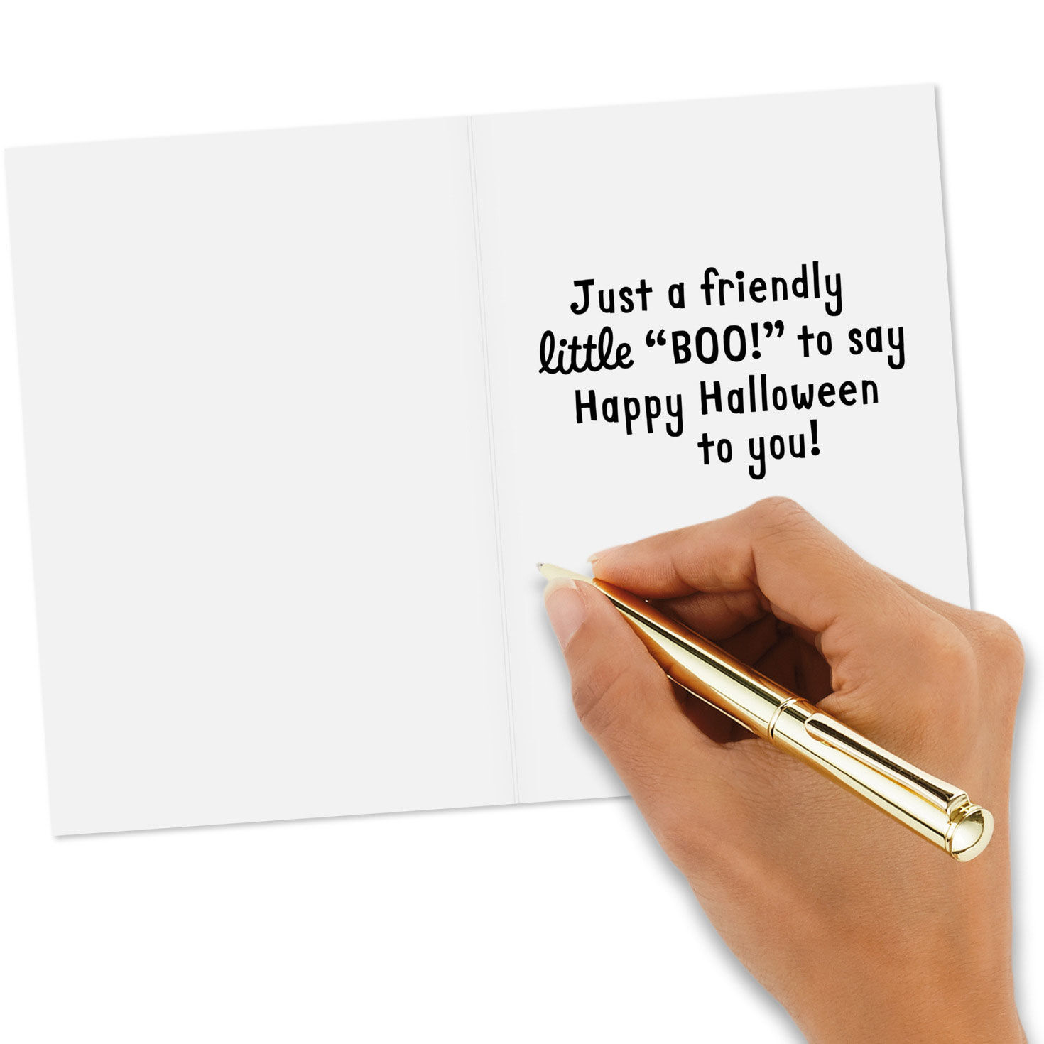 Ghost With Pumpkin Halloween Cards Pack Signing card image number 5