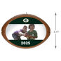 NFL Football Green Bay Packers Text and Photo Personalized Ornament  image number 3