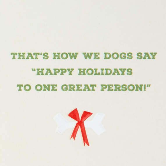 Wag Wag Wag Christmas Card From the Dog, , large image number 2