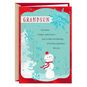 Happy Snowman Religious Grandson Christmas Card Card Front image number 1