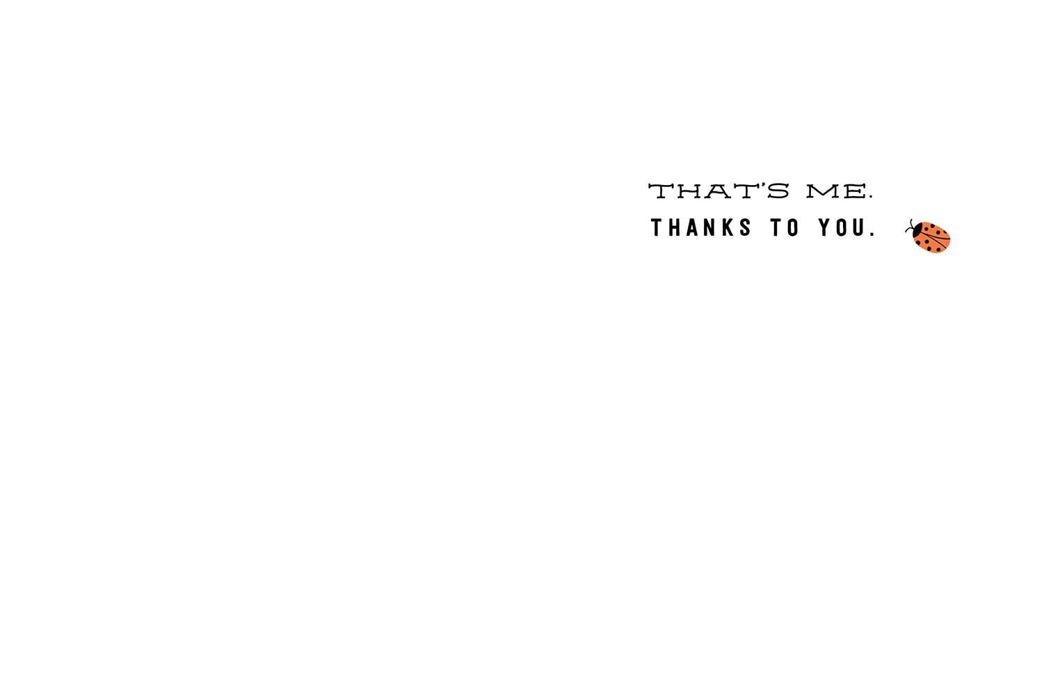 Lucky Ladybugs Thank-You Card