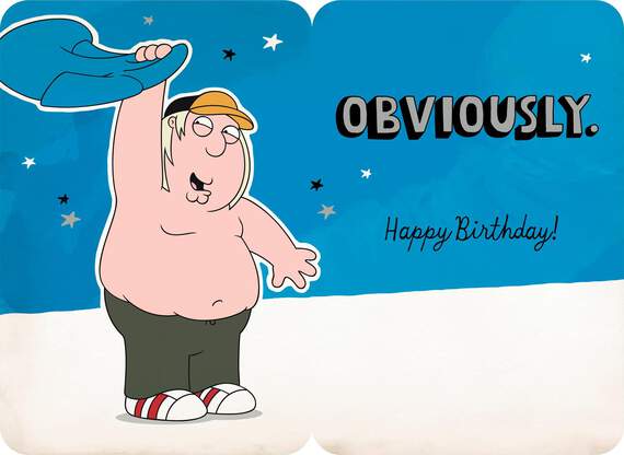 Family Guy Stewie and Chris Birthday Card, , large image number 2