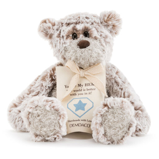 Small Hero Giving Bear Stuffed Animal, 8.5", 