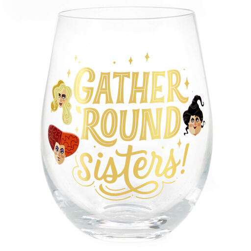 Disney Hocus Pocus Gather Round Sisters! Stemless Glass, 18.6 oz., 