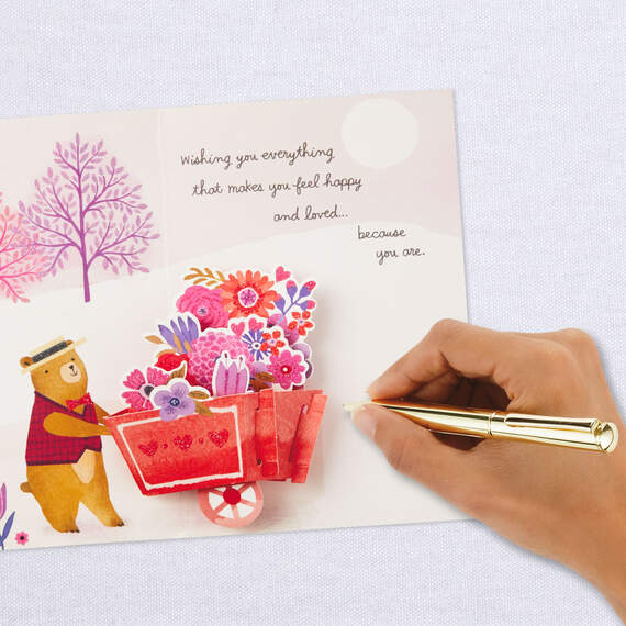 Thinking of You Bear Pop-Up Valentine's Day Card, , large image number 7