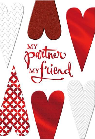 My Partner My Friend Valentine's Day Card