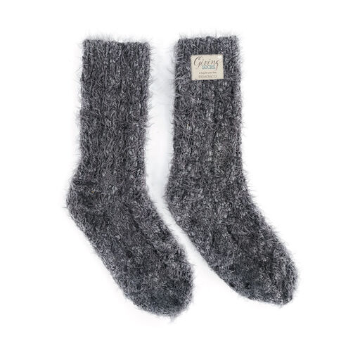 Demdaco Charcoal Giving Socks, 