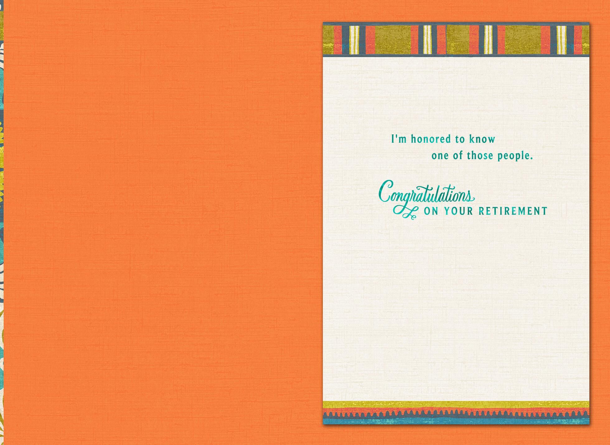 Pretty Mosaic Retirement Card