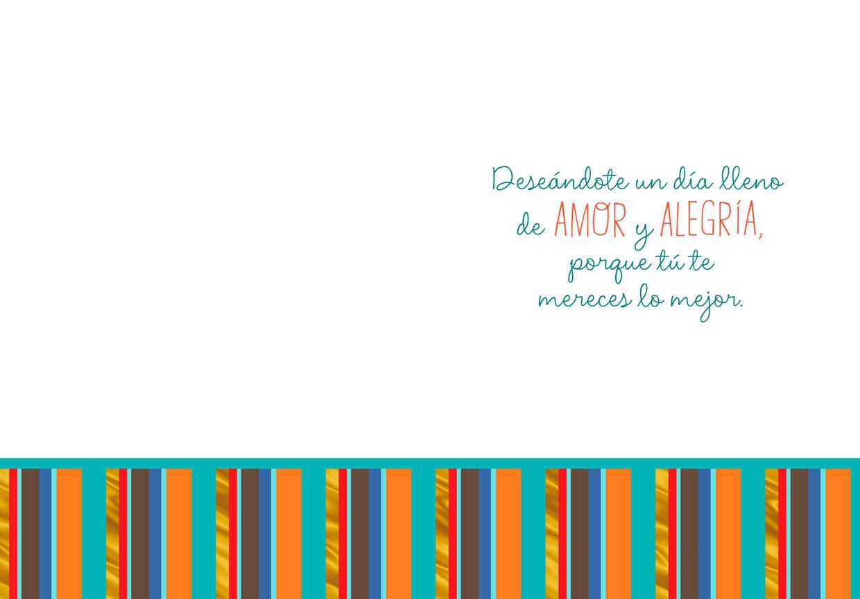 Love and Joy Spanish-Language Birthday Card for Godson