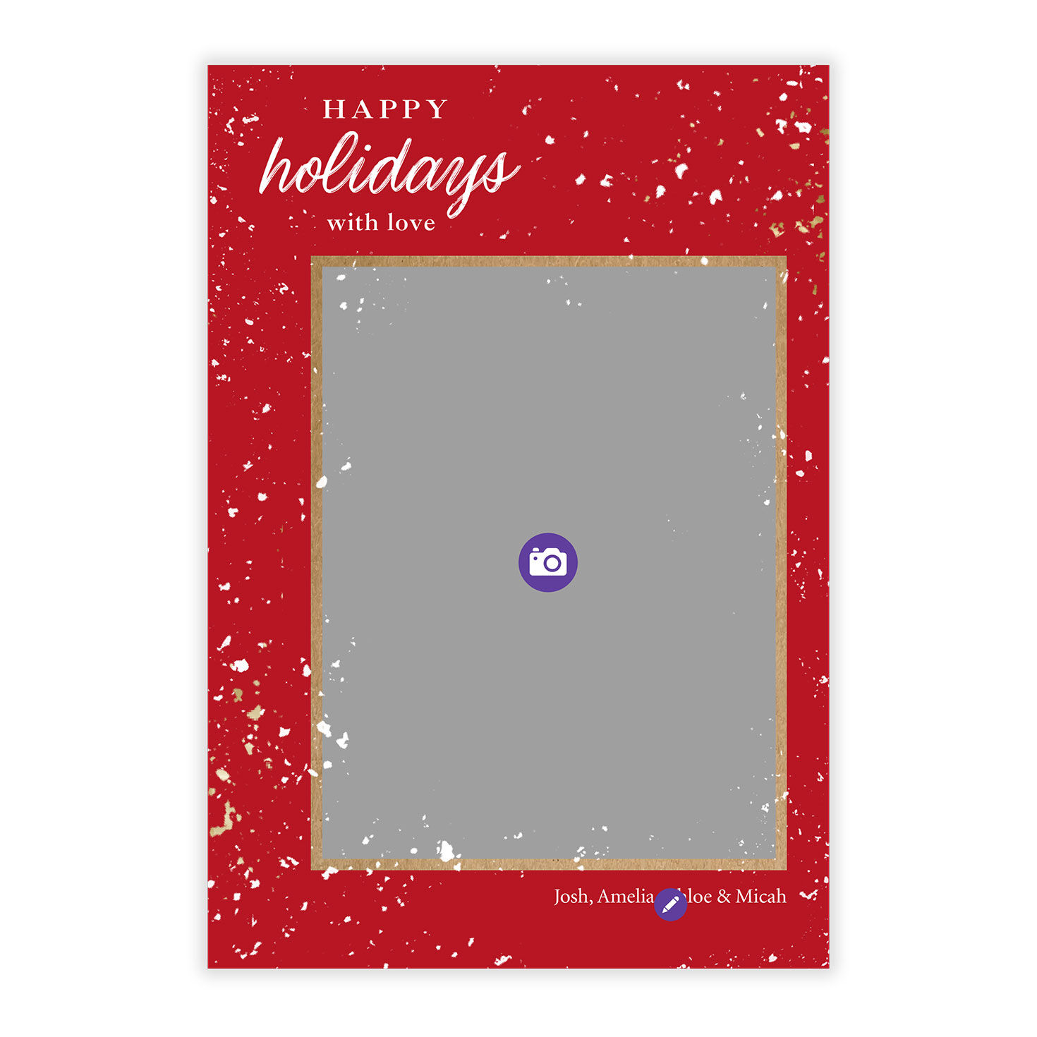 Speckled Campfire Cheer Flat Holiday Photo Card, , large image number 5
