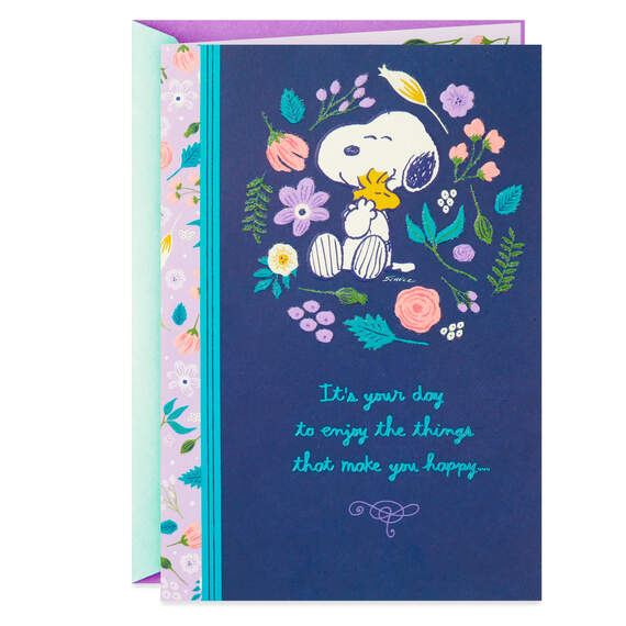 Peanuts® Snoopy and Woodstock Sharing a Hug Mother's Day Card, , large image number 1