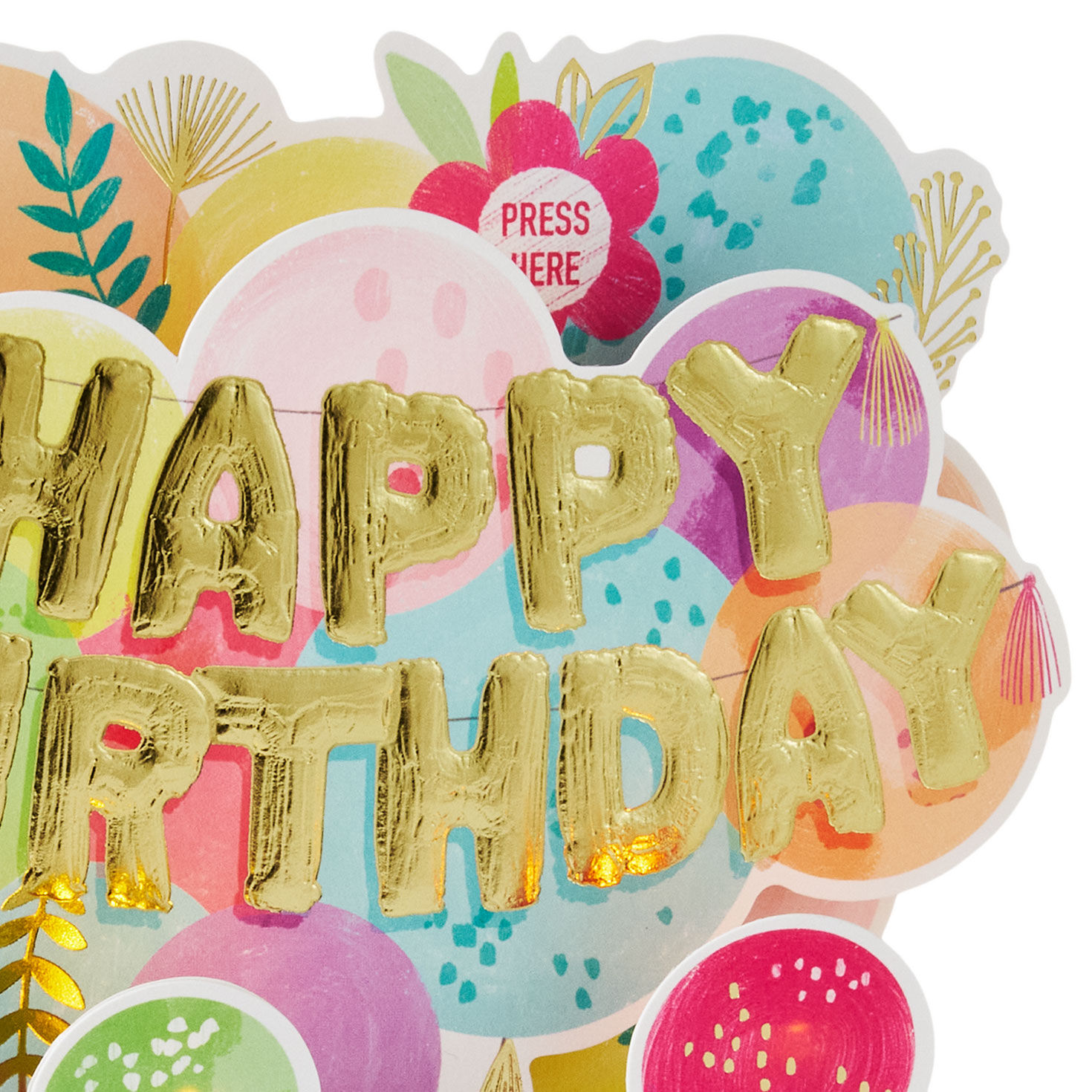 Pink, Peach, Light Blue Balloons Pop-Up Card Pop-up detail image number 4