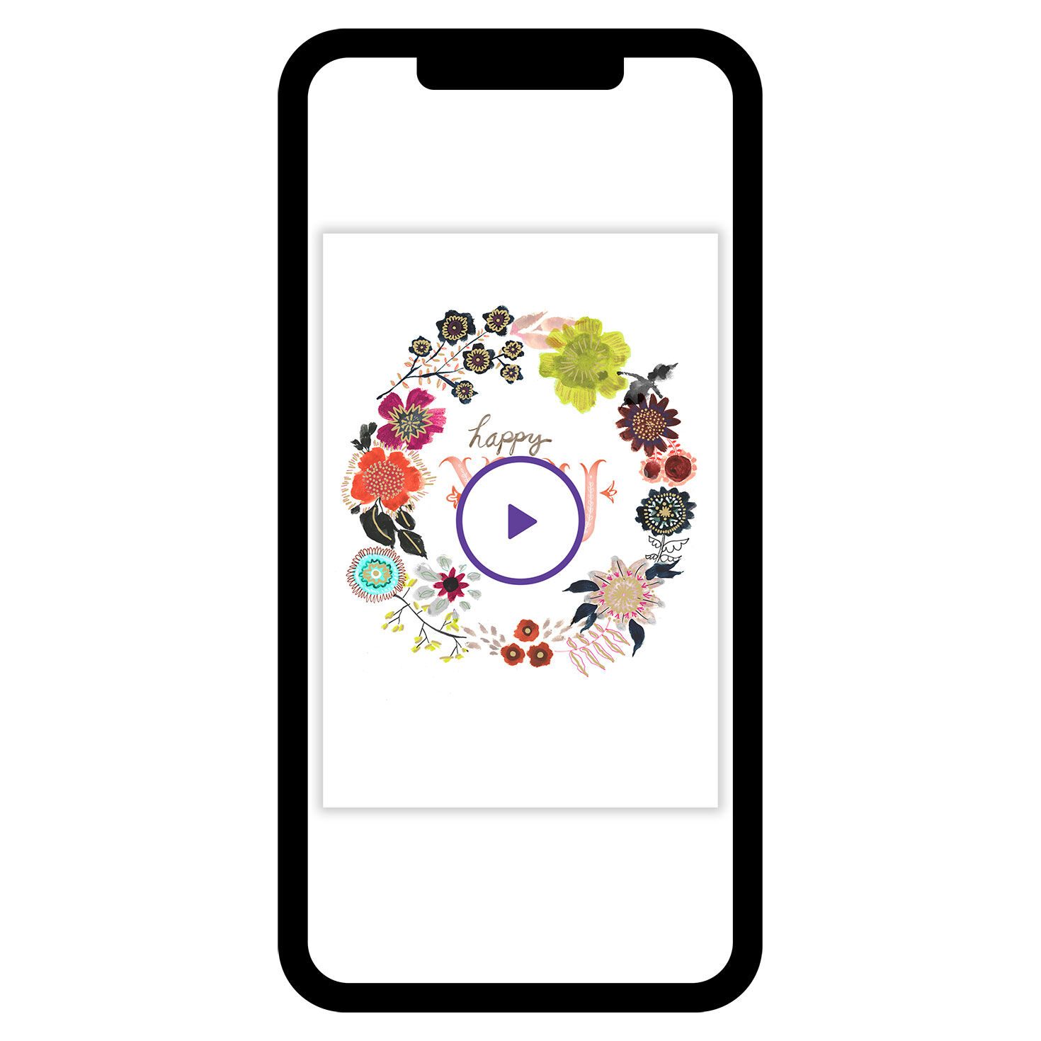 Happy You Day Floral Birthday eCard